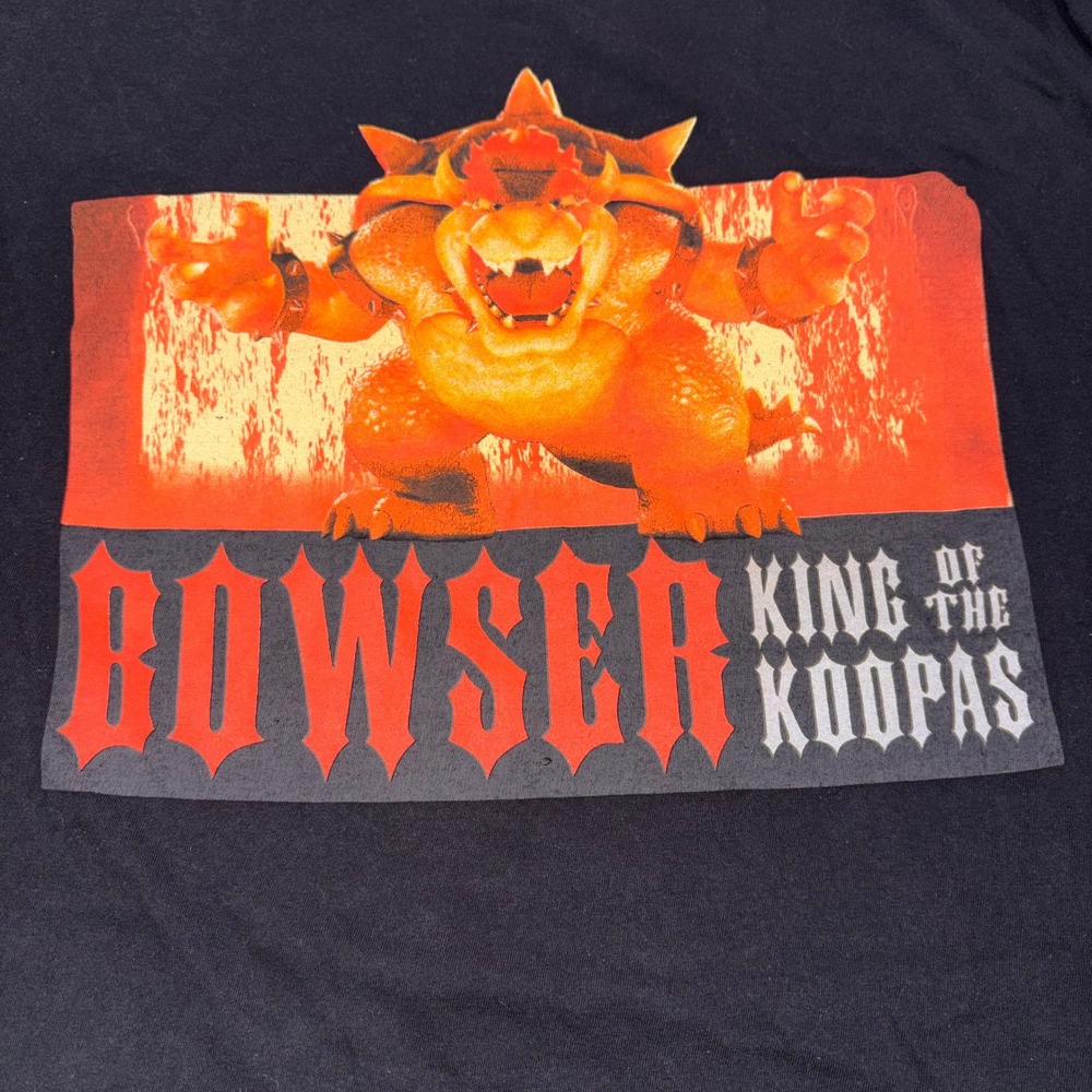 Graphic Bowser King of the Koopas‎ Movie Tee Mens 2XL Black Nintendo Super Mario